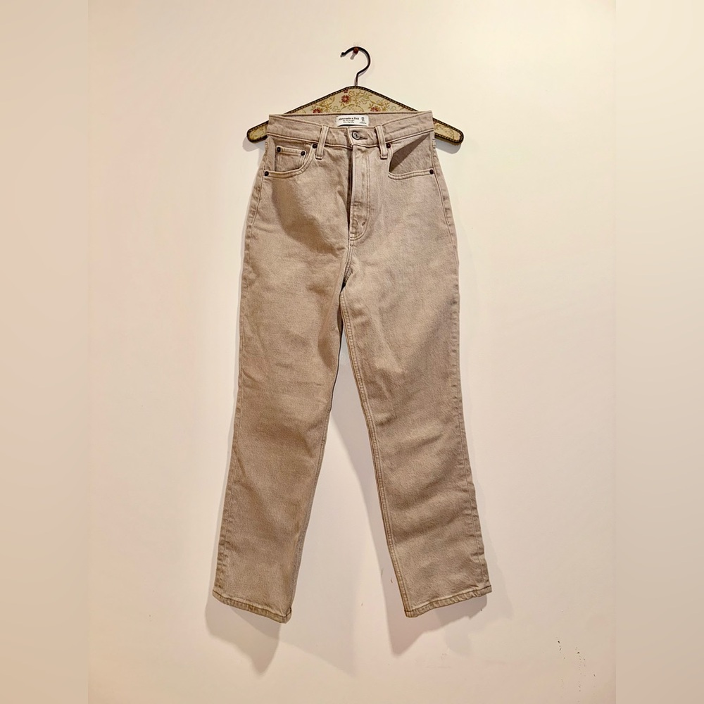 Abercrombie 90s Straight Ultra High Rise Curve Love Jeans 25/0